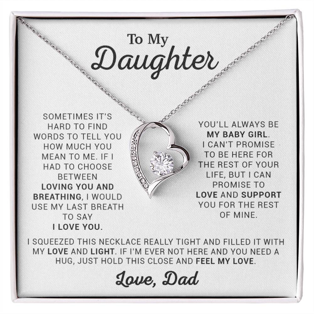To My Daughter Necklace, Daughter Necklace, Gift For Daughter From Dad 9_4