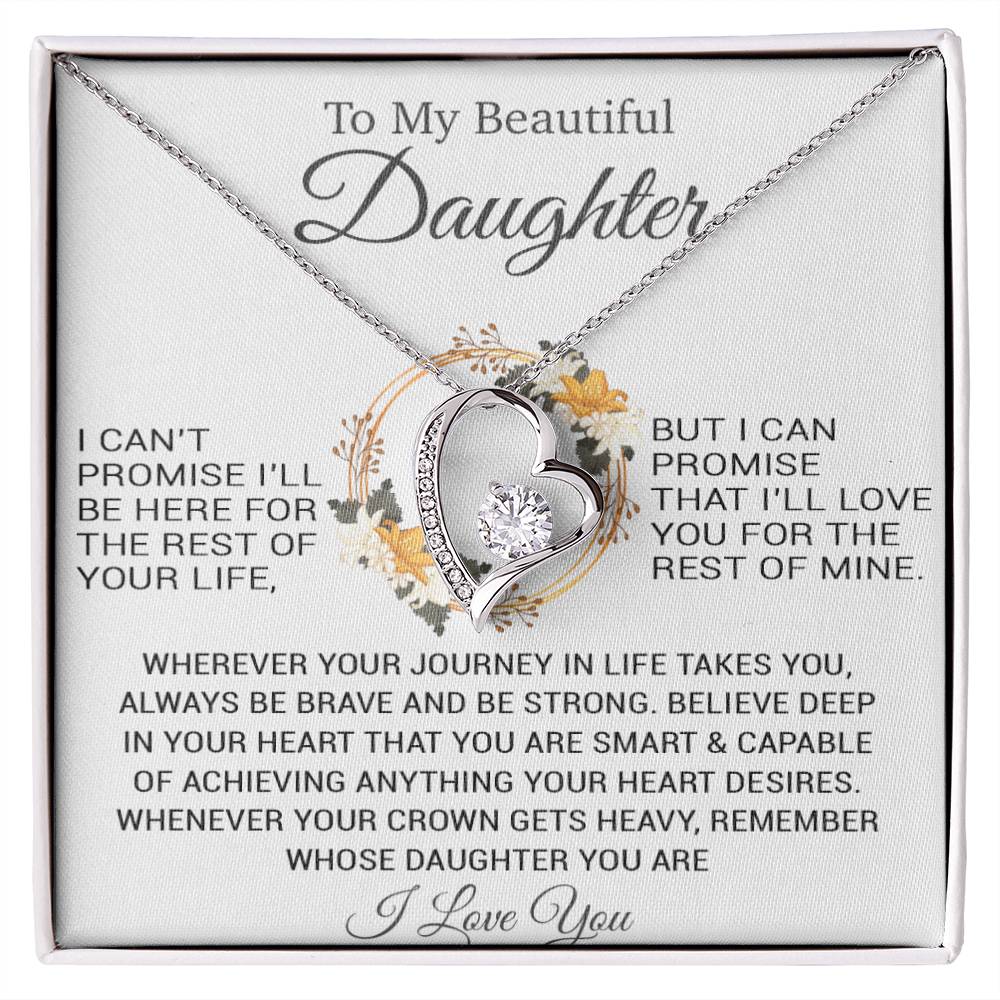 To My Daughter Necklace, Christmas Gift For Daughter, Daughter Gifts From Dad