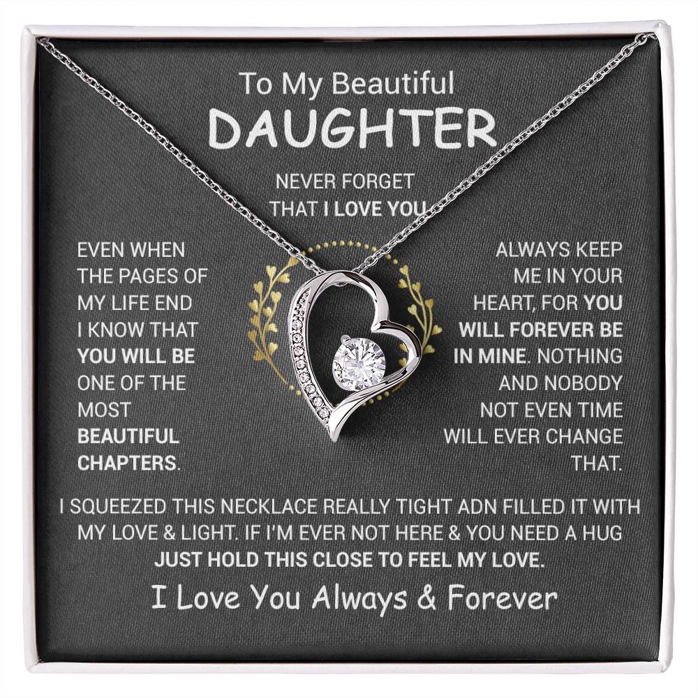 To My Daughter Necklace, Daughter Father Necklace, Daughter Gift From Dad, Mom 13_12