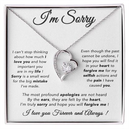 I'm Sorry Necklace, Apology Gift For Wife, Girlfriend, Forgiveness Jewelry 6_5