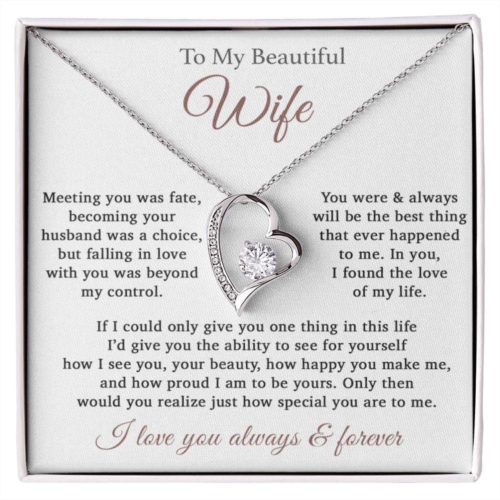 To My Wife Necklace Anniversary Gift For Wife, Birthday Gift For Wife, Gift For Wife, Necklace For Wife, Gift For Wife Birthday
