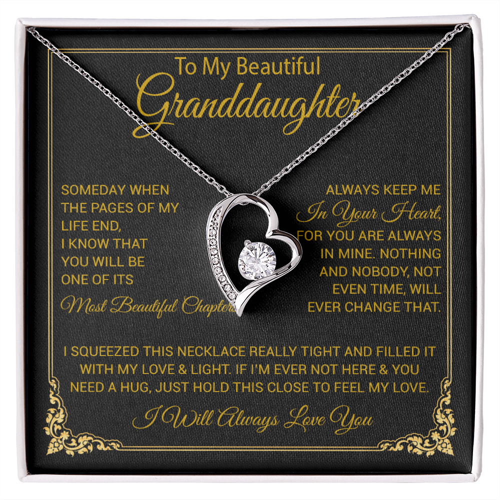 To My Granddaughter Necklace, Granddaughter Gift from Grandma, Christmas Gift 27_8