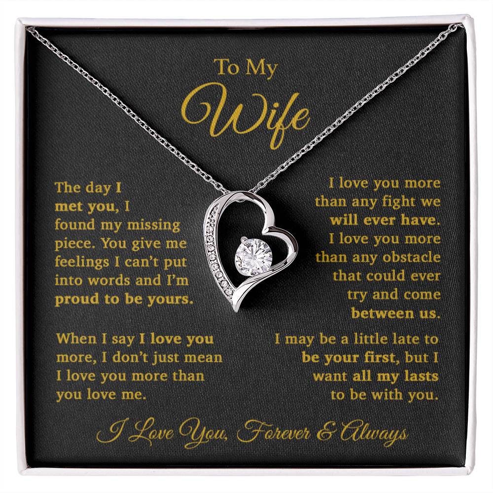 To My Wife Necklace, Gift For Wife, Wife Birthday Gift, Christmas Gift 11_9