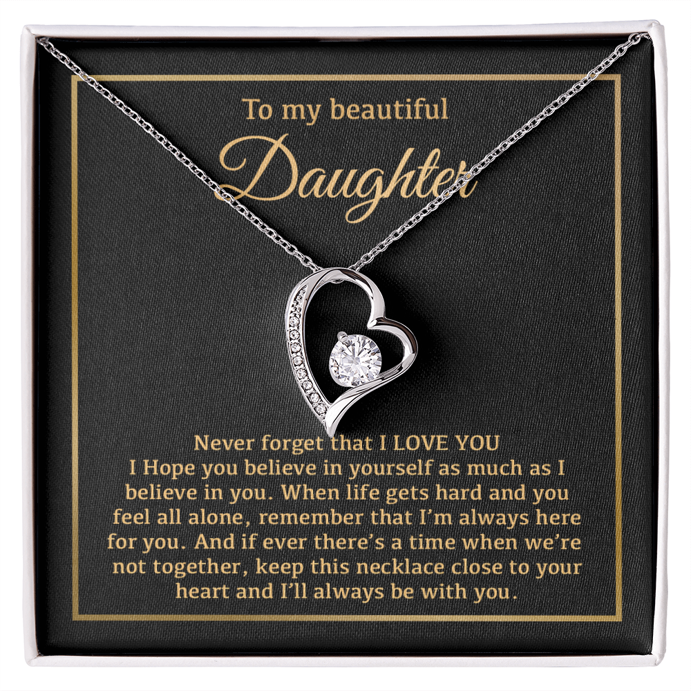 To My Daughter Necklace, Daughter Father Necklace, Daughter Gift From Dad, Mom 14_1
