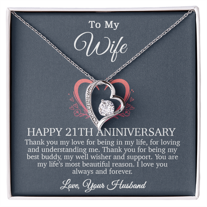 21th Anniversary Gift For Wife, 21 Year Anniversary Gifts, 21th Wedding Anniversary Gift Ideas_Blue