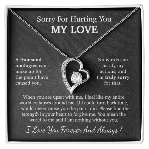 I'm Sorry Necklace Gift, Apology Gift For Her, Forgiveness Gift