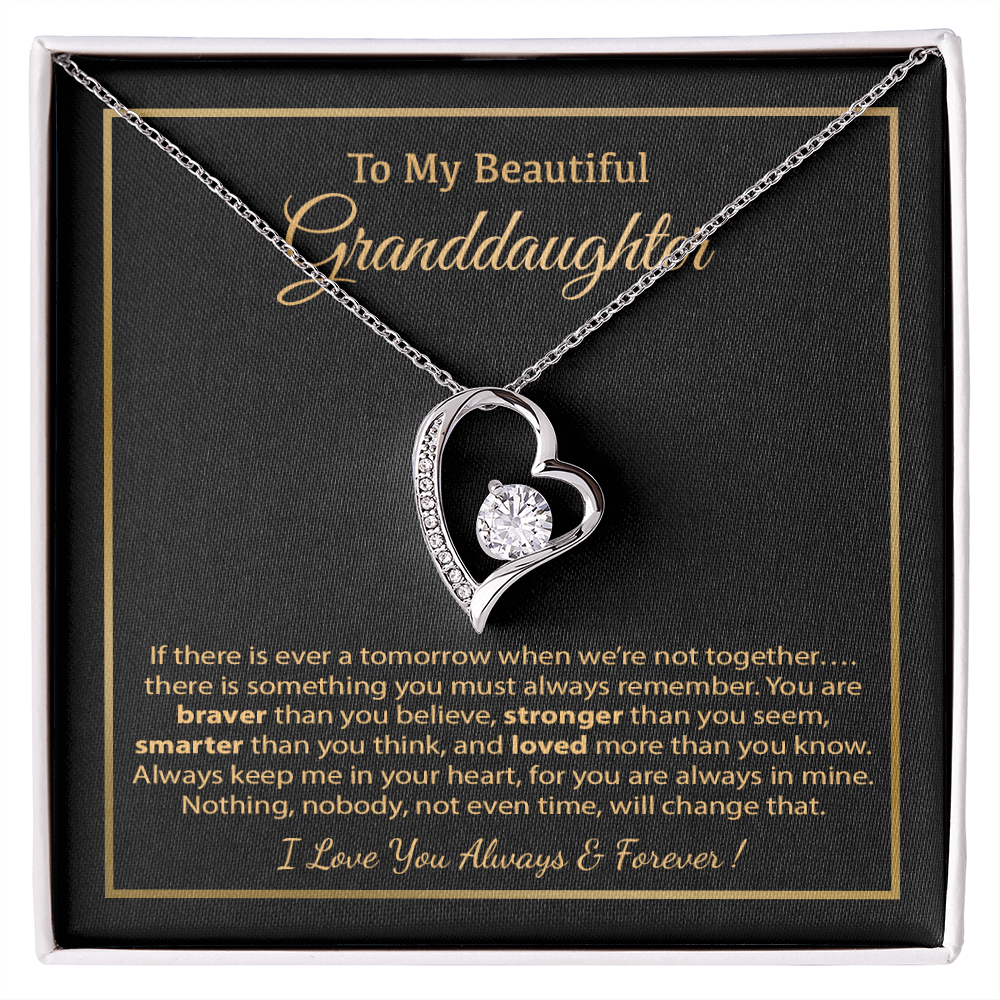 To My Granddaughter Necklace, Birthday Gift For Granddaughter, Birthday Gifts 8_12