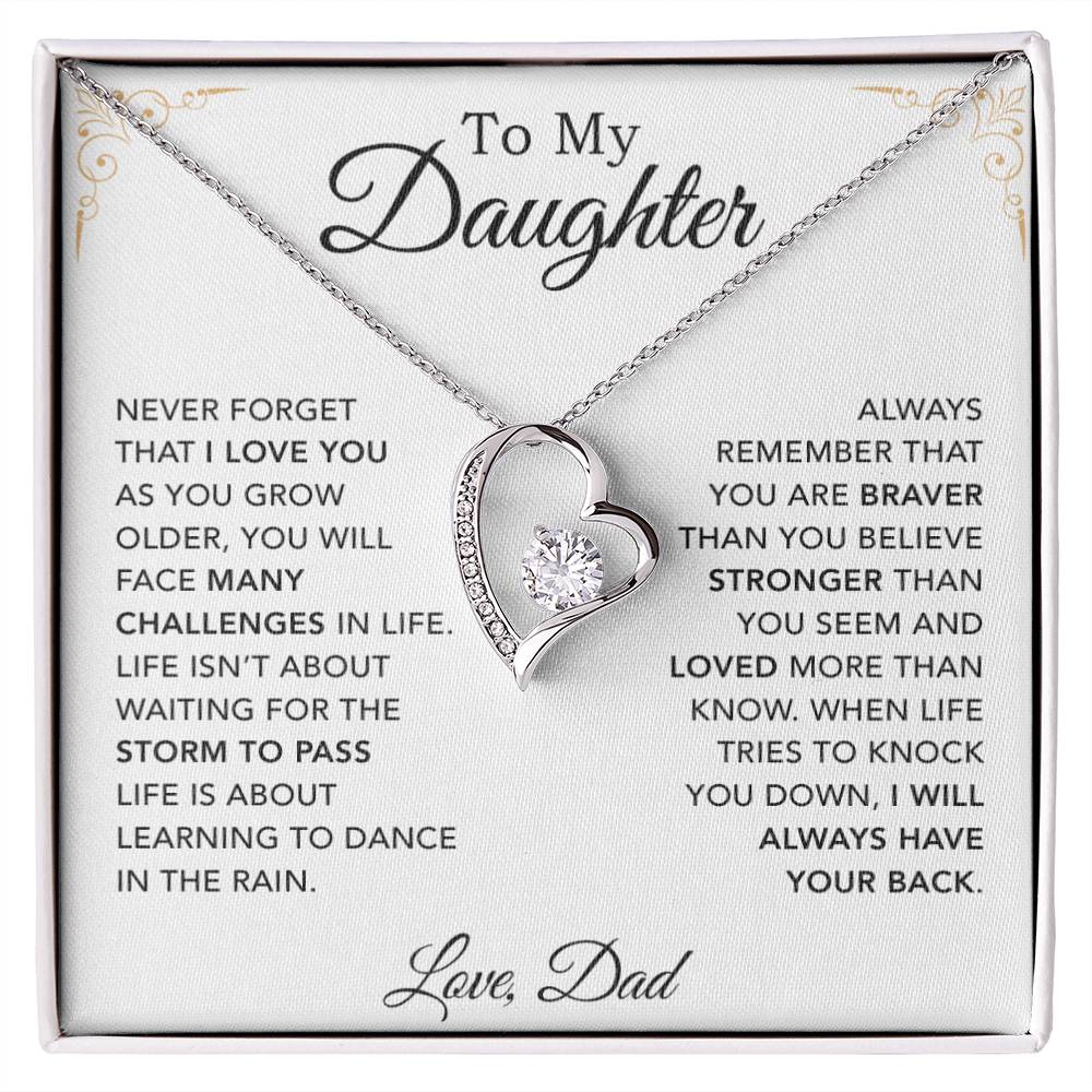To My Daughter Necklace, Daughter Father Necklace, Daughter Gift From Dad 30_8