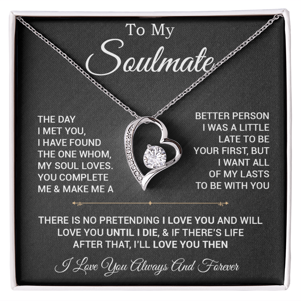 To My Soulmate Necklace, Valentines Day Gift, Gift For Wife, Anniversary Gift 28_2
