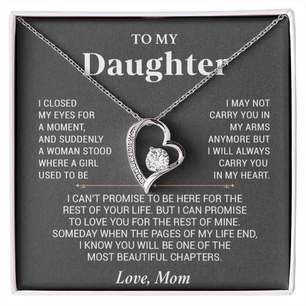 To My Daughter Necklace, Gift For Daughter From Mom, Daughter Mother Necklace99