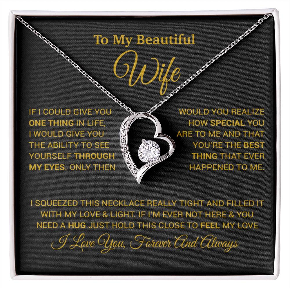 To My Wife Necklace, Christmas Gifts For Wife, Anniversary Cute Gift For Wife_24_8_Gold