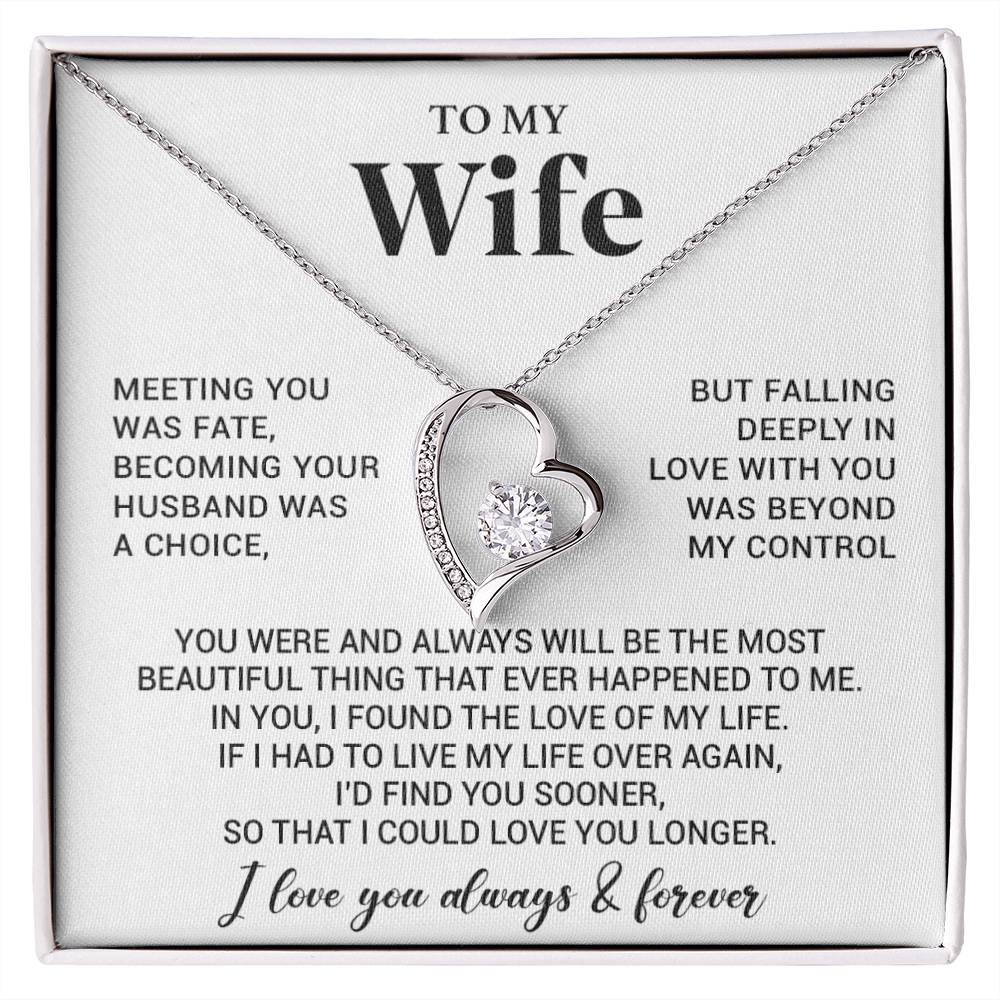 To My Wife Necklace, Anniversary Gift For Wife, Wife Birthday, Gift For Wife 66