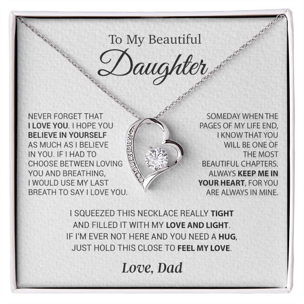 To My Daughter Necklace, Daughter Father Necklace, Daughter Gift From Dad 1_10