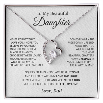 To My Daughter Necklace, Daughter Father Necklace, Daughter Gift From Dad 1_10