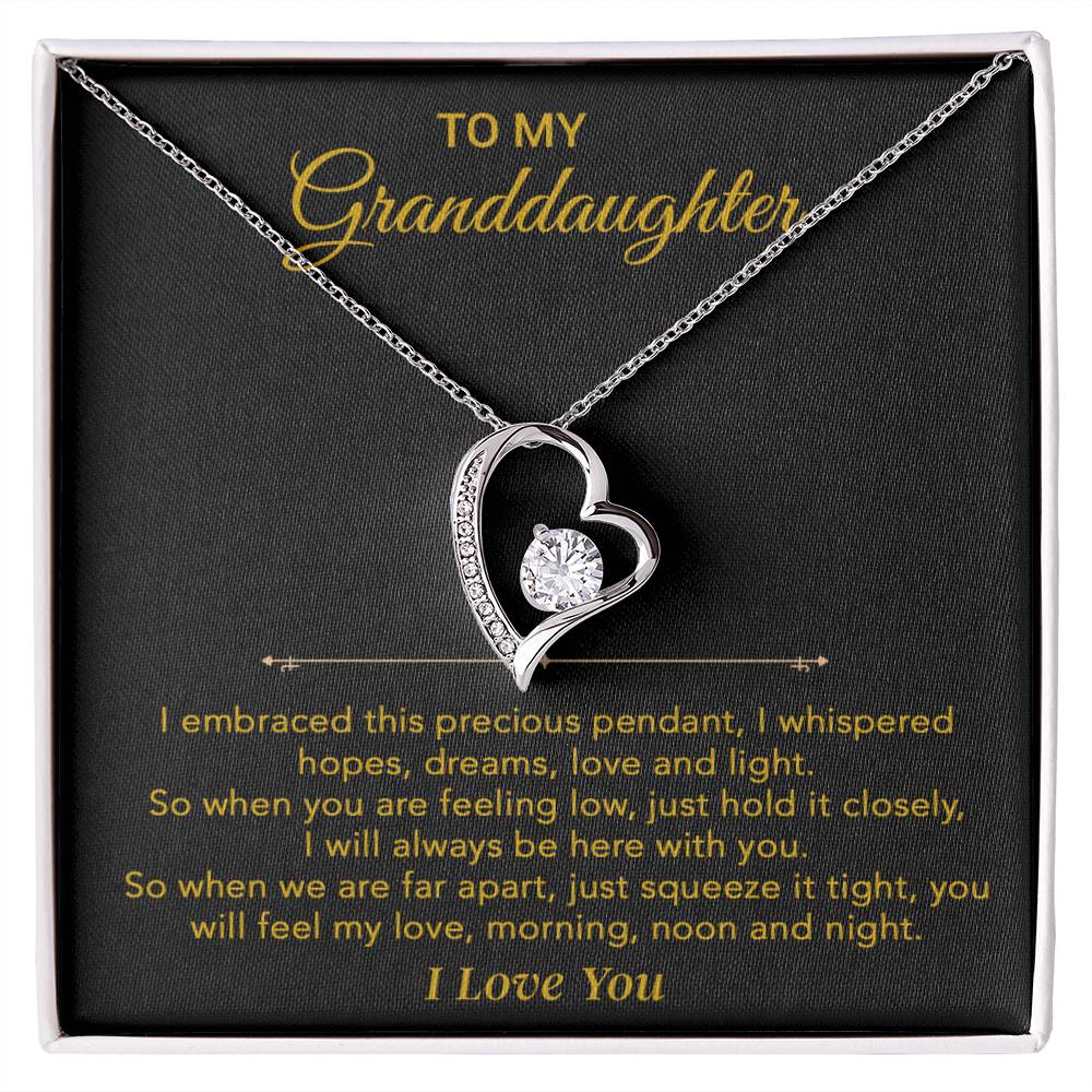 To My Granddaughter Necklace, Granddaughter Gift from Grandpa, Christmas Gift 30_5