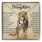 To My Daughter Lion Necklace, Daughter Birthday Gift, Lion Dad Gift