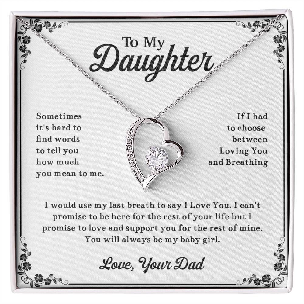 To My Daughter Necklace, Daughter Father Necklace, Daughter Gift From Dad 13_11