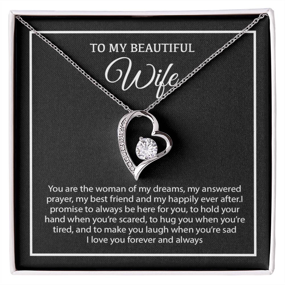 To My Wife Necklace, Christmas Gifts For Women, Anniversary Gift For Wife 19_12_White