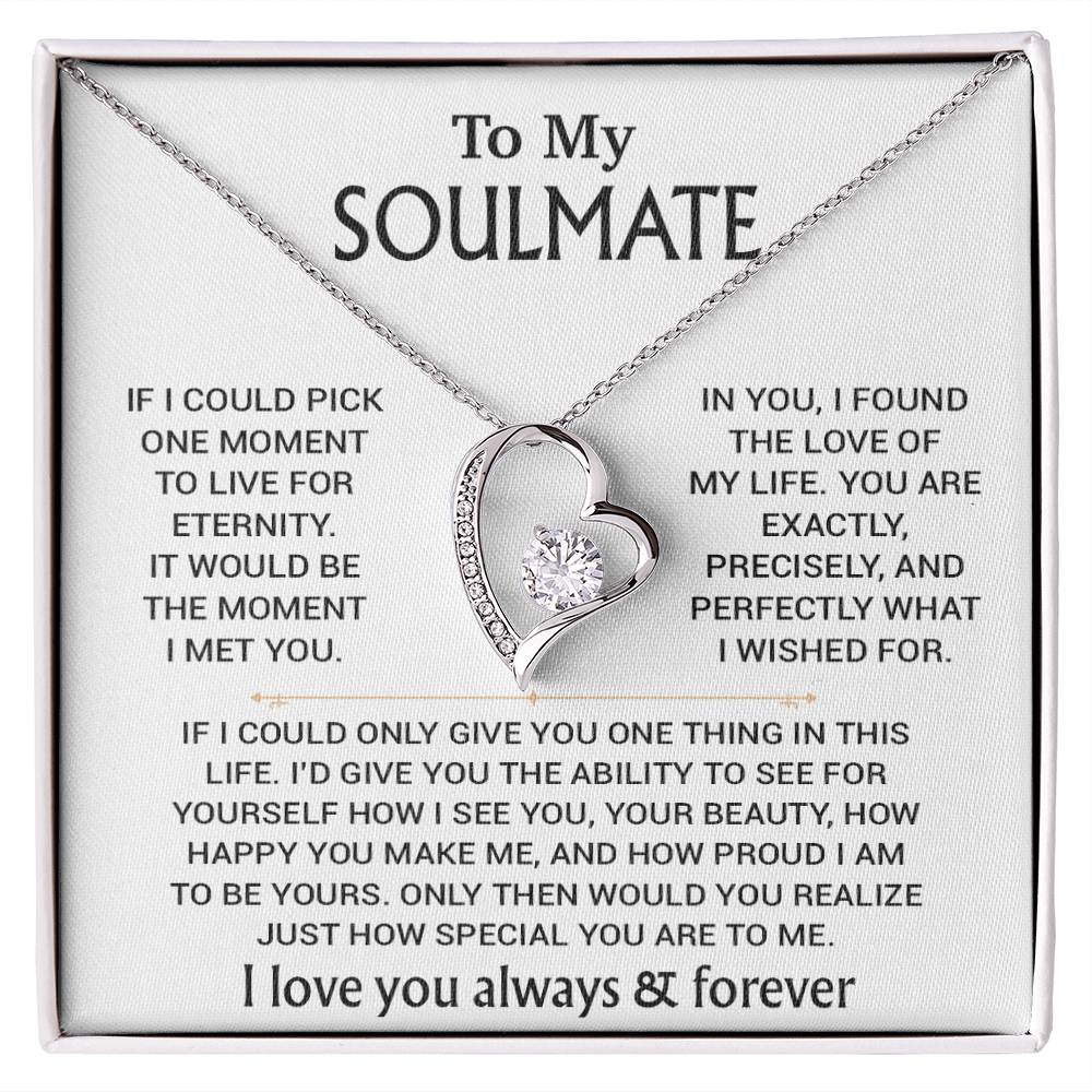To My Soulmate Necklace, Soulmate Gift, Gift For Girlfriend, Christmas Gift 27_8_WHITE