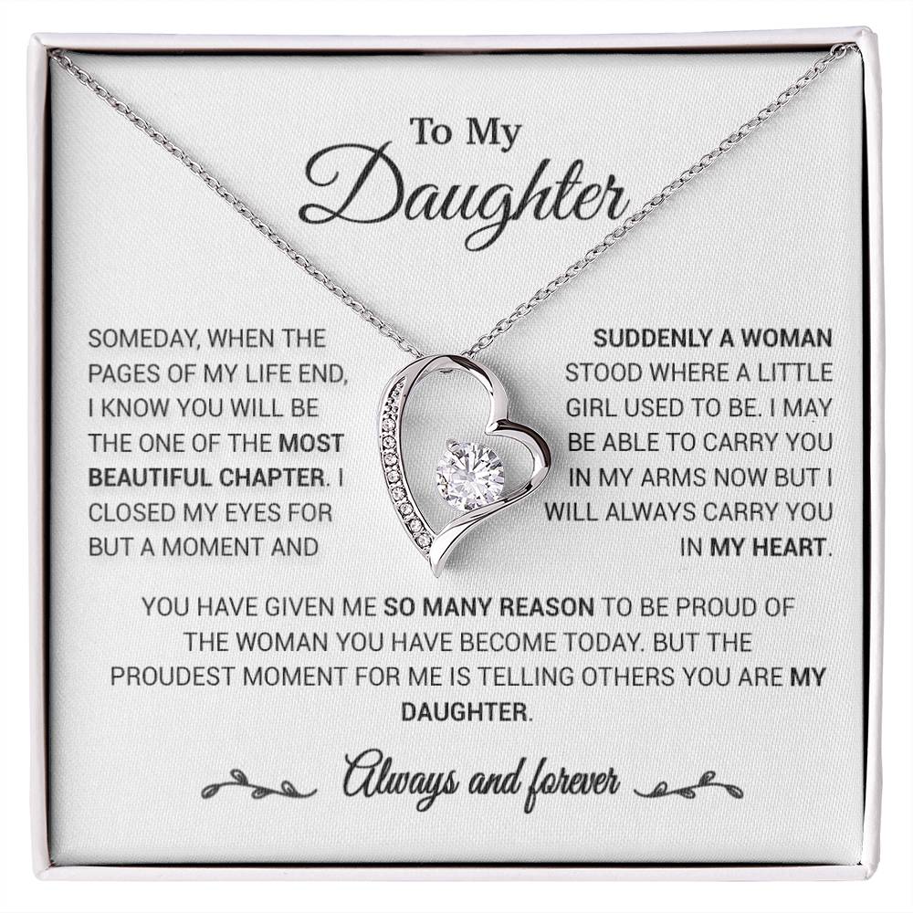 To My Daughter Necklace, Daughter Gift from Mom/Dad, Gift for Daughter Birthday 23_1