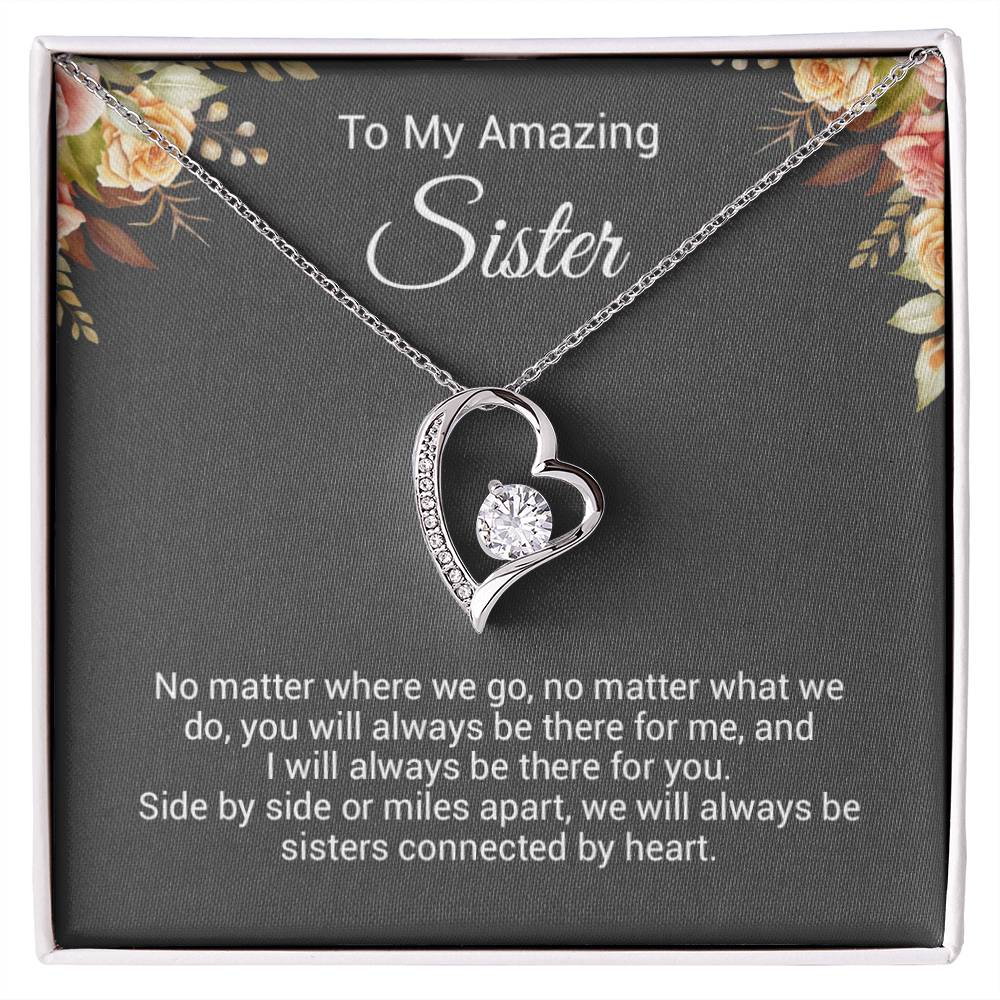 To My Sister Necklace, Birthday Gift For Sister, Sister Christmas Gift