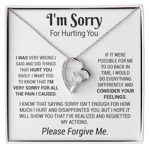 I'm Sorry Necklace Gifts, Apology Gifts For Her, Forgiveness Gift, Wife Gift 5_12