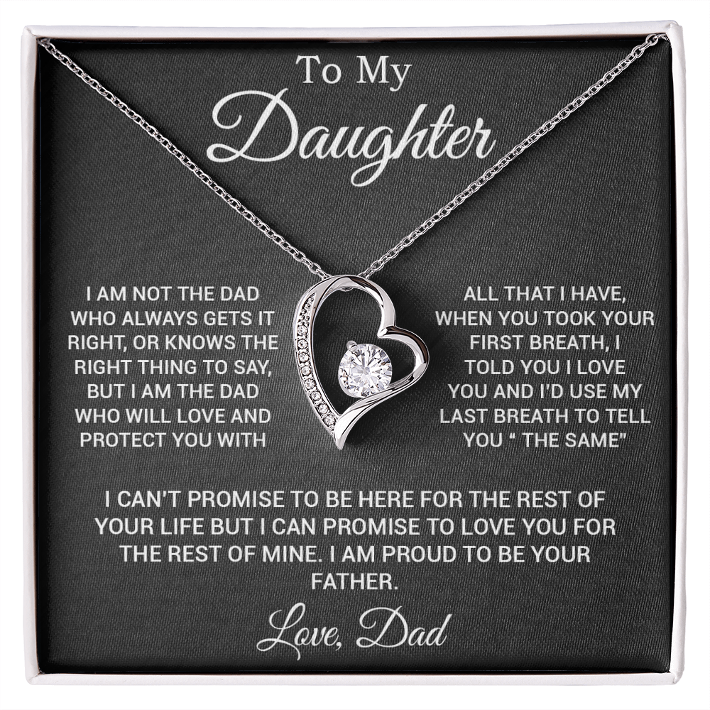 To My Daughter Gifts From Dad Hearts Necklace Father To Daughter Birthday Gift 3_3
