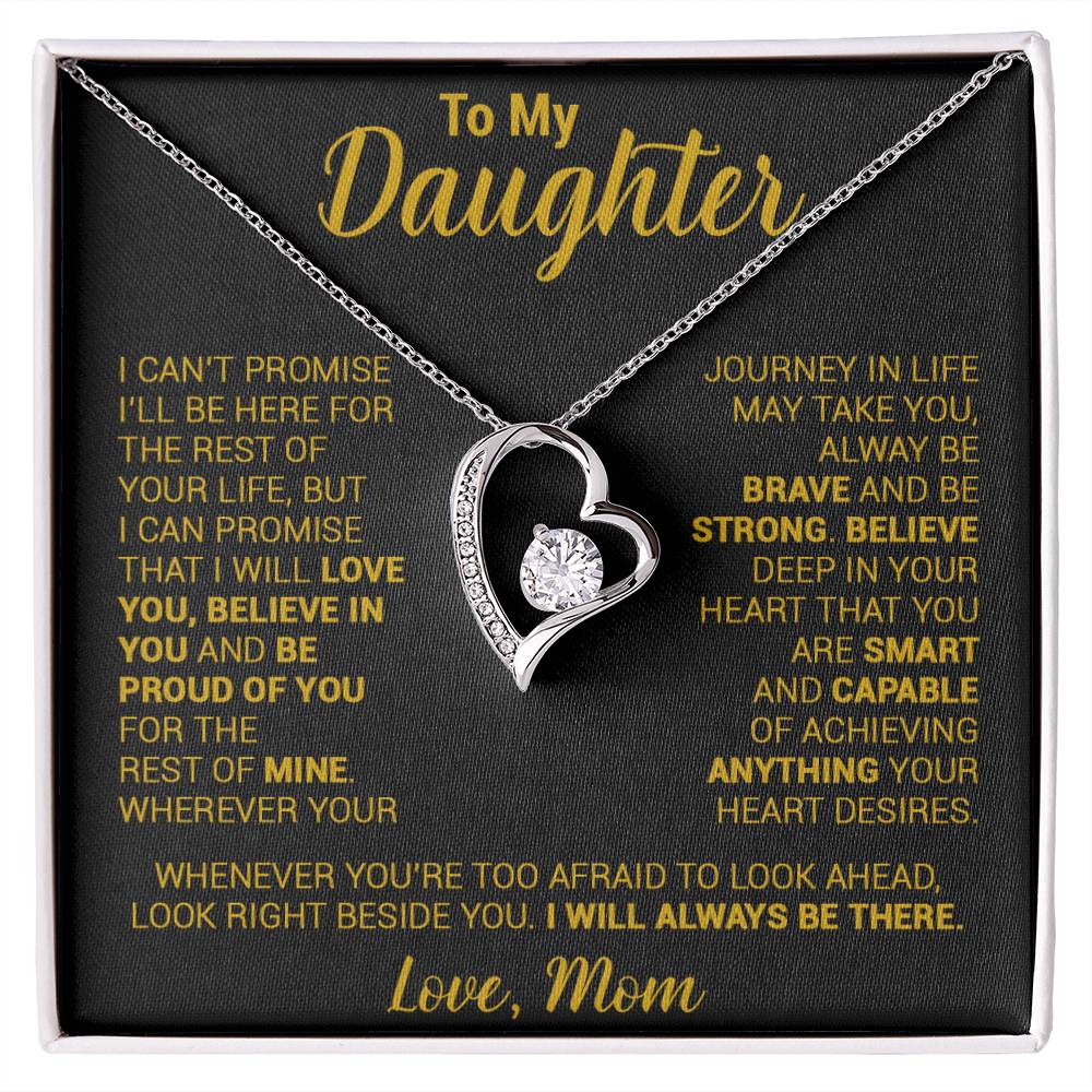 To My Daughter Necklace, Daughter Mother Necklace, Daughter Gift From Mom 21_8_Gold