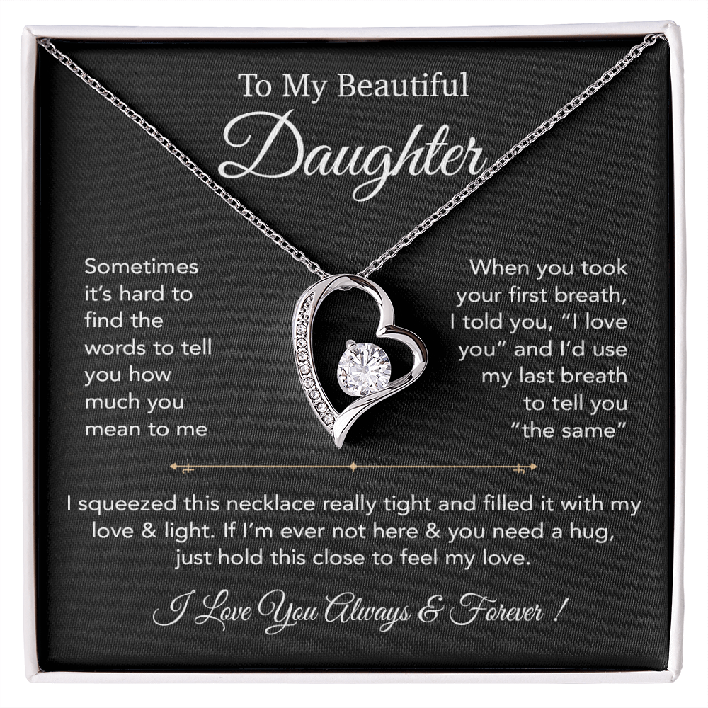 To My Daughter Necklace, Gift for Daughter from Dad,Daughter Father Necklace 23_12