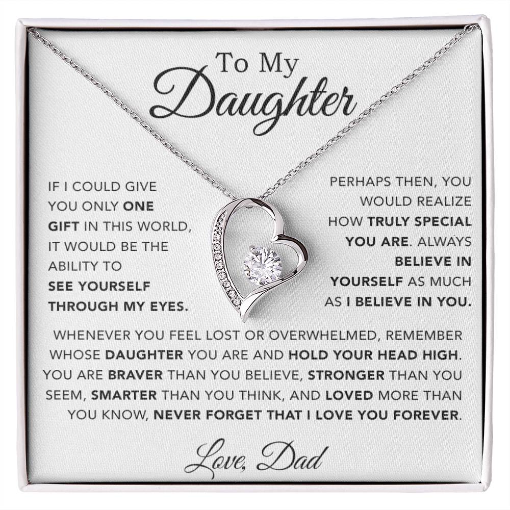 To My Daughter Necklace, Gift for Daughter from Dad, Father Daughter Necklace 28_11