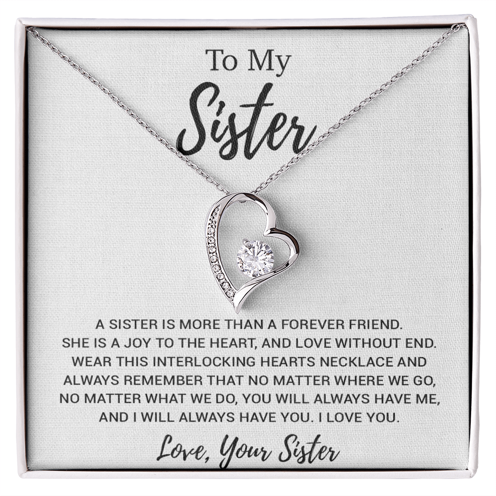To My Sister Necklace, Brother to Sister, Birthday gift For Sister from Brother 19_2