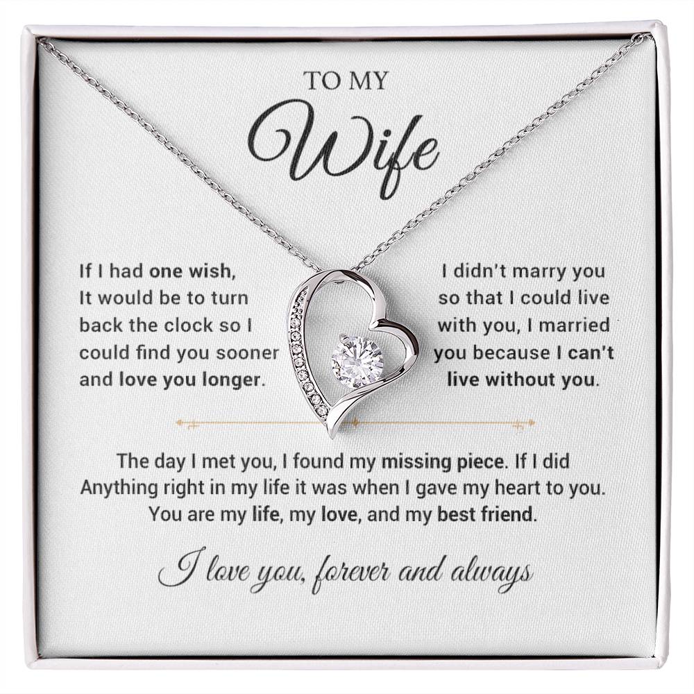 To My Wife Necklace, Anniversary Gift For Wife, Wife Birthday, Gift For Wife 14_8