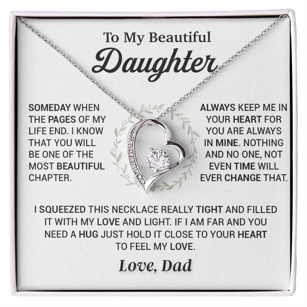 To My Daughter Necklace, Gift for Daughter from Dad, Daughter Father Necklace 4_11