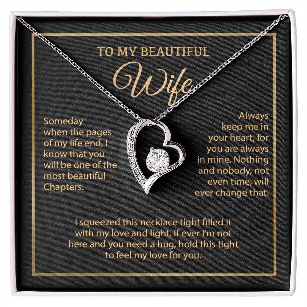 To My Wife Necklace, Vanlentines Gifts For Women, Anniversary Gift For Wife 6_1_Gold
