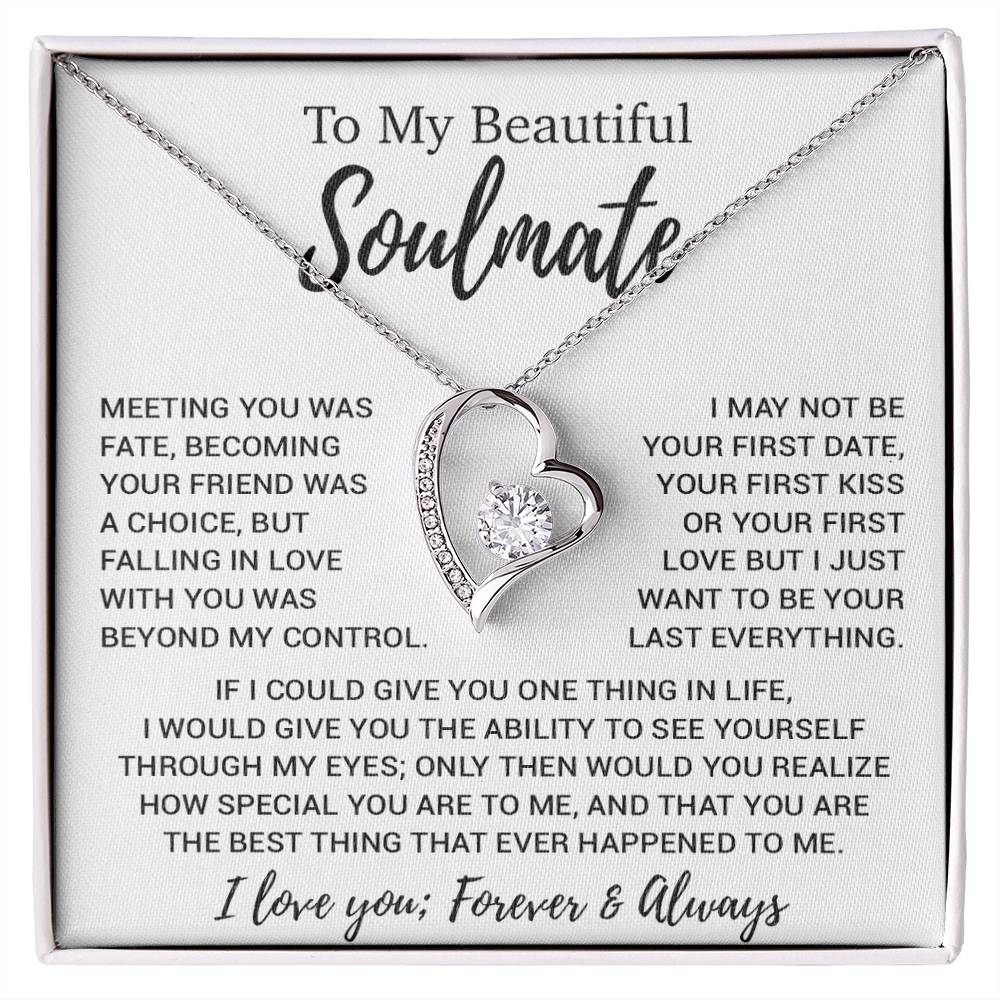 To My Soulmate Necklace, Soulmate Gift, Soulmate Jewelry Anniversary 13_8