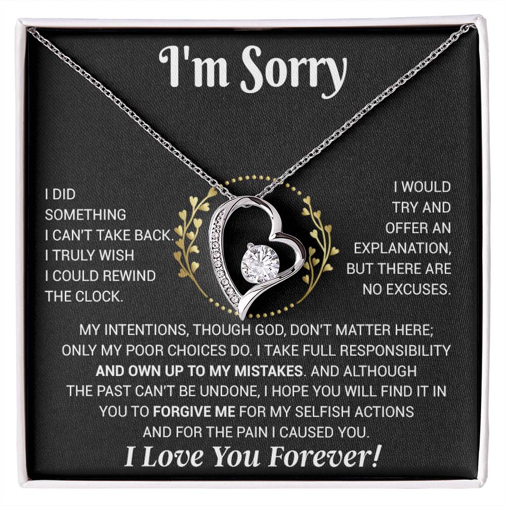 I'm Sorry Necklace Gifts, Apology Gifts For Her, Forgiveness Gift, Wife Gift 12_11