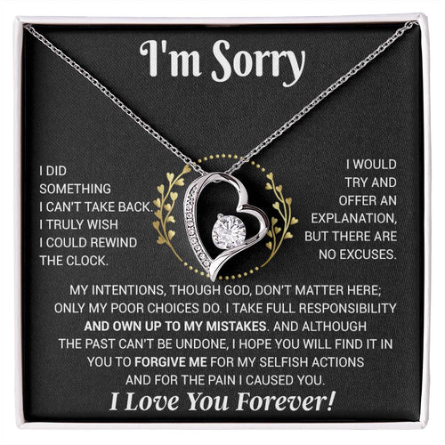 I'm Sorry Necklace Gifts, Apology Gifts For Her, Forgiveness Gift, Wife Gift 12_11