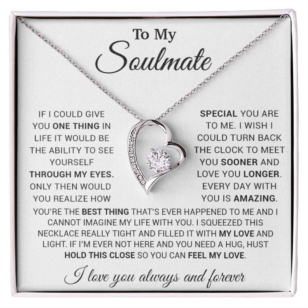 To My Soulmate Necklace, Christmas, Valentine Gift For Her, Gift For Soulmate