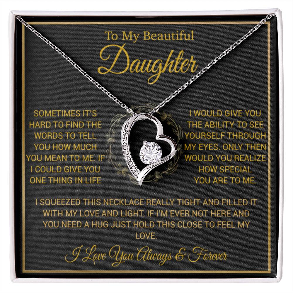 To My Daughter Necklace, Daughter Father Necklace, Daughter Gift From Dad,Mom 23_1
