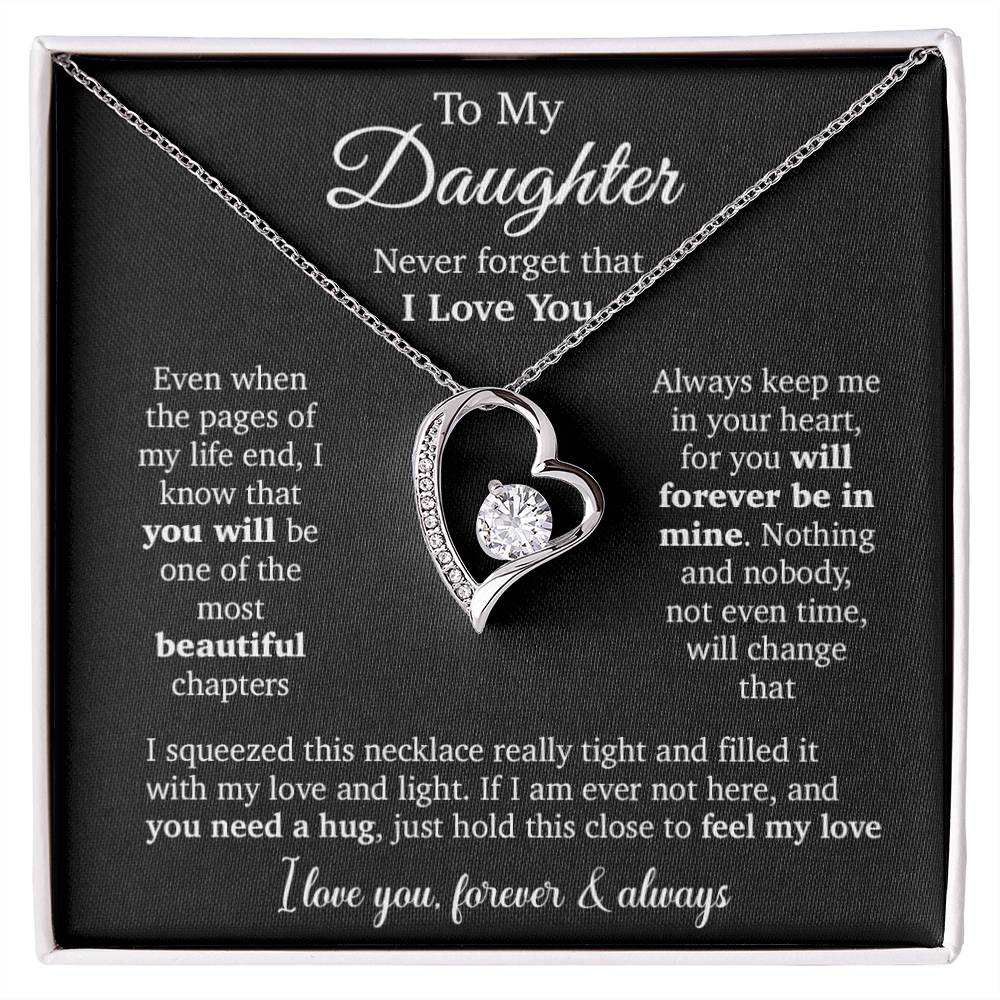 To My Daughter Necklace, Daughter Father Necklace, Daughter Gift From Dad, Mom 23_10