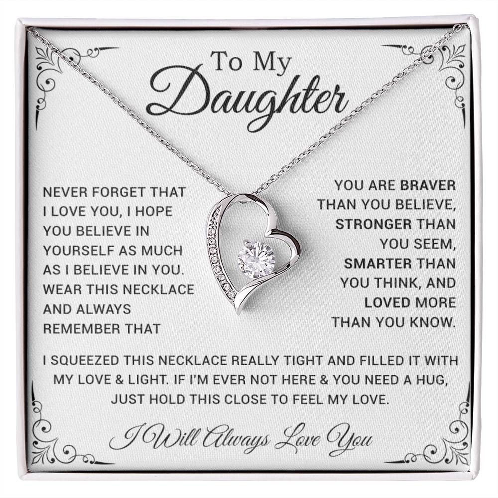 To My Daughter Necklace, Gift For Daughter From Dad, Father Daughter Necklace 28_10