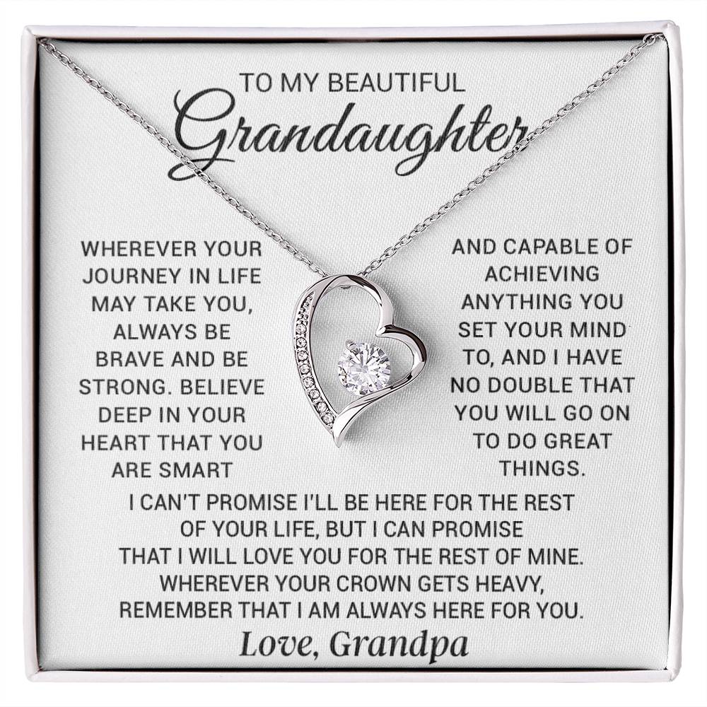 To My Granddaughter Necklace, Birthday Gift For Granddaughter, Birthday Gifts 8_8