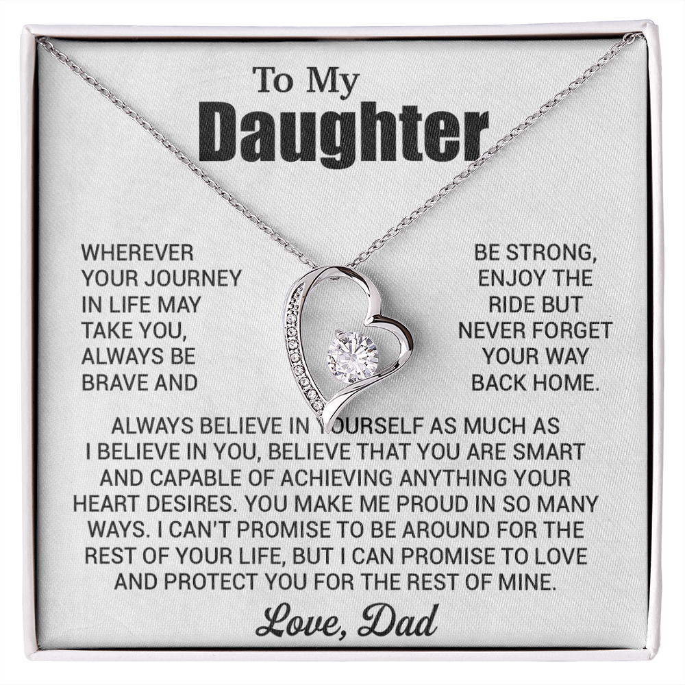 To My Daughter Necklace, Daughter Father Necklace, Daughter Gift From Dad 31_7