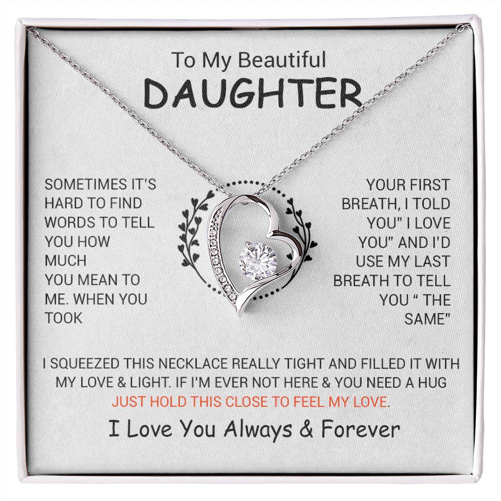 To My Daughter Necklace, Daughter Father Necklace, Daughter Gift From Dad, Mom 5_12