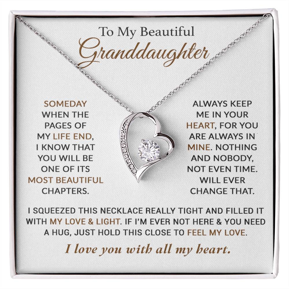 To My Granddaughter Necklace, Granddaughter Gifts From Grandma Grandmother 12_2