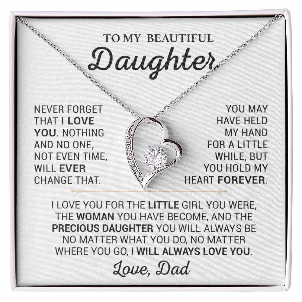 To My Daughter Necklace, Daughter Father Necklace, Daughter Gift From Dad 13_2