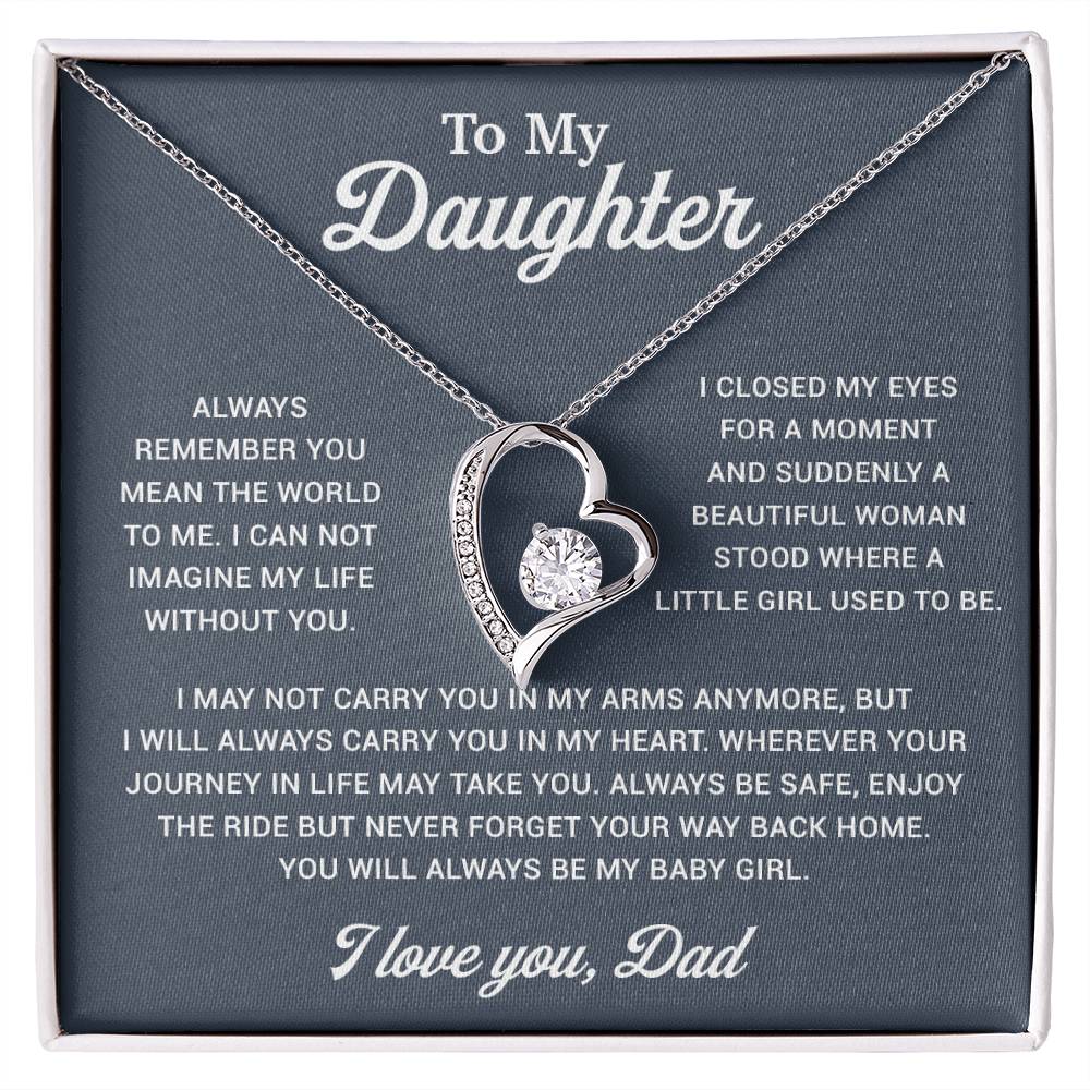 To My Daughter Necklace, Gift for Daughter from Dad, Father Daughter Necklace 2_12