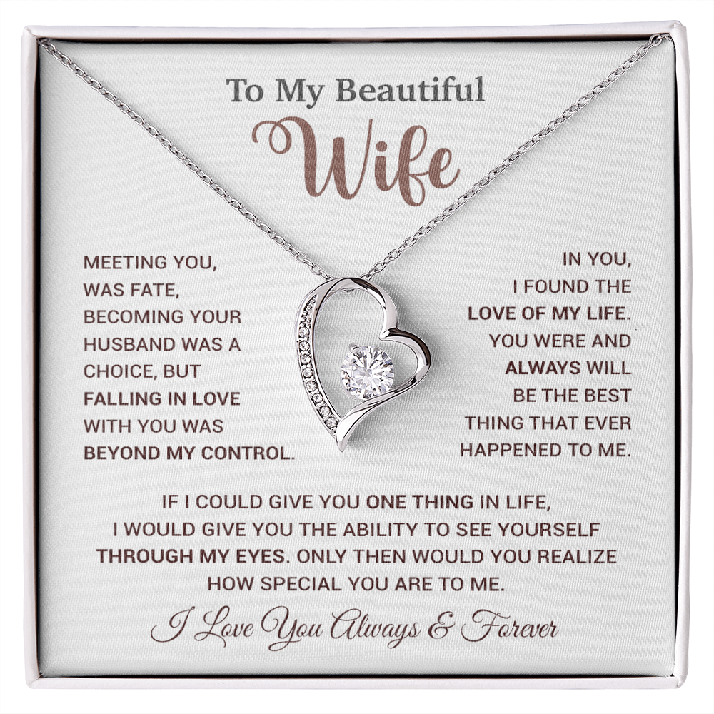 To My Wife Necklace, Wife Gift From Husband, Wife Husband Necklace, Christmas Gift 20_9