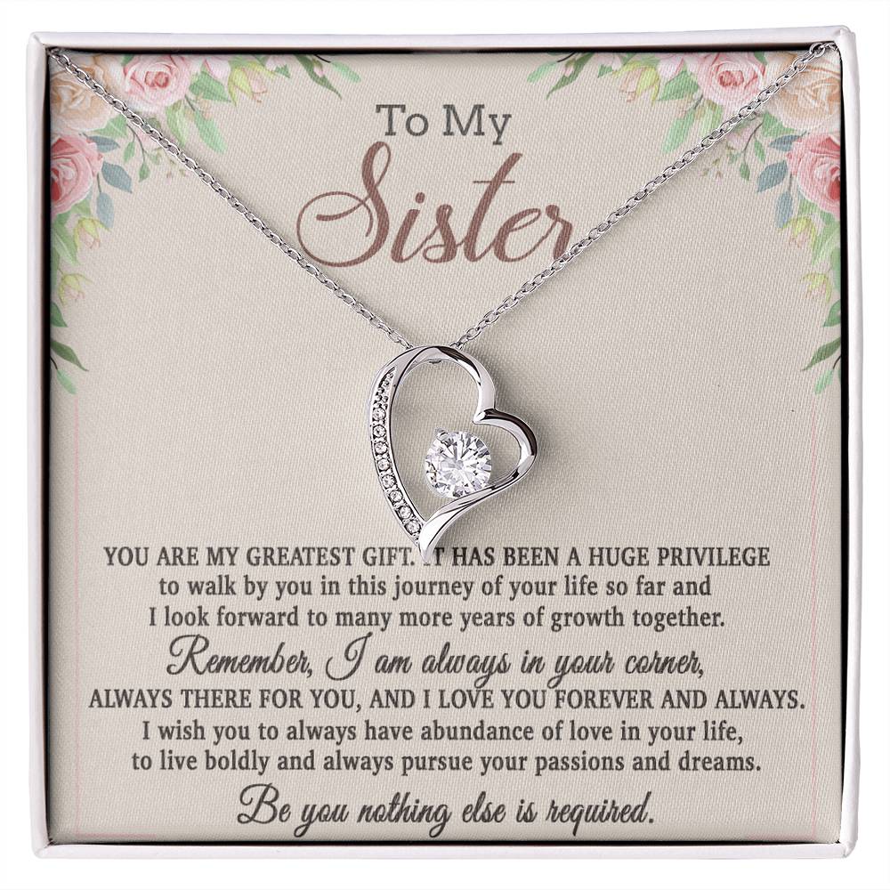 To My Sister Necklace, Brother to Sister, Birthday gift For Sister from Brother 26_8