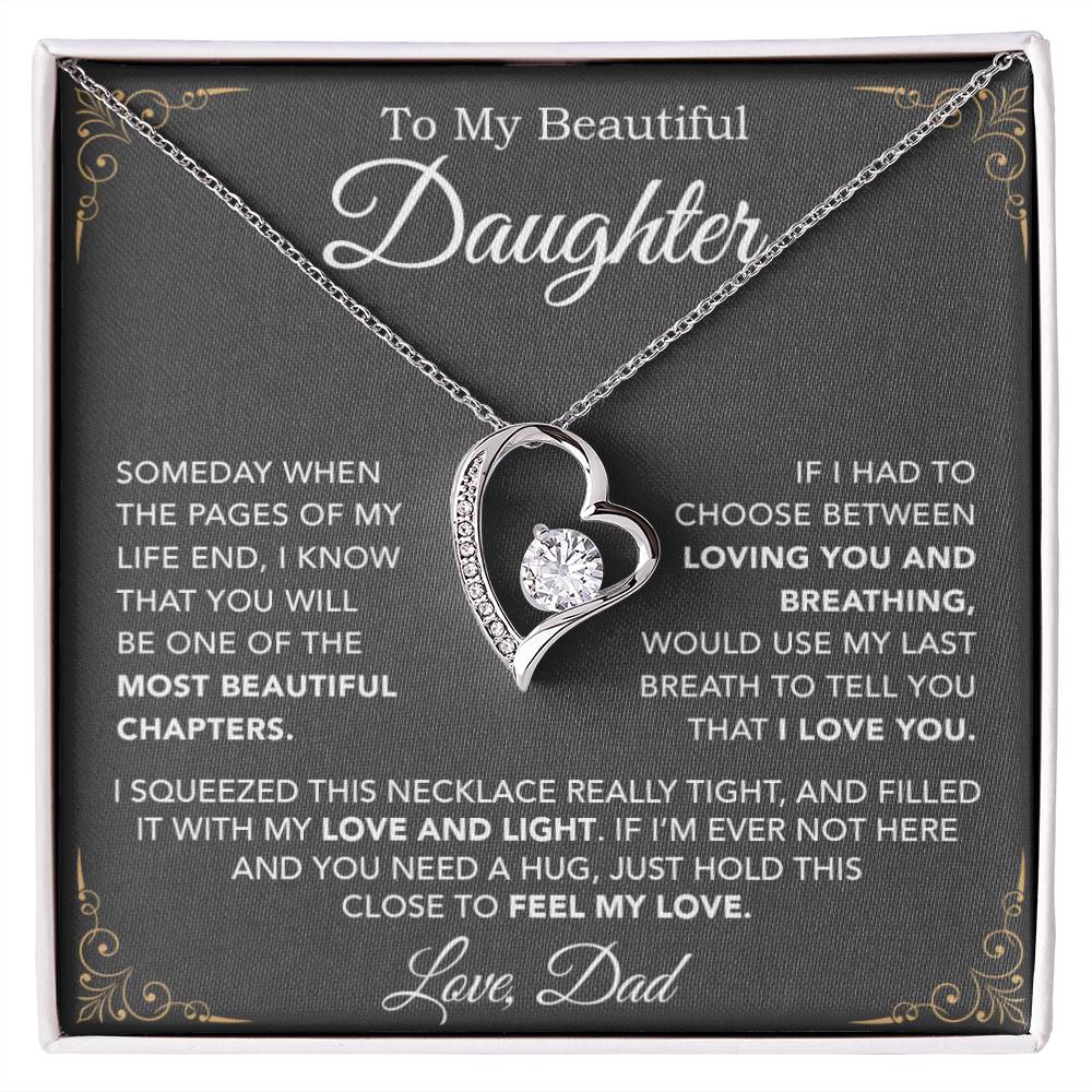 To My Daughter Necklace, Daughter Father Necklace, Daughter Gift From Dad 29_8
